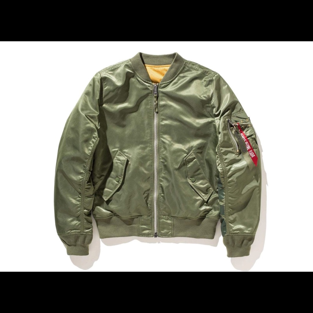 UNDEFEATED X ALPHA MA-1 MESH REVERSIBLE JACKET